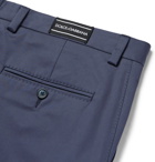 Dolce & Gabbana - Slim-Fit Stretch-Cotton Trousers - Men - Navy