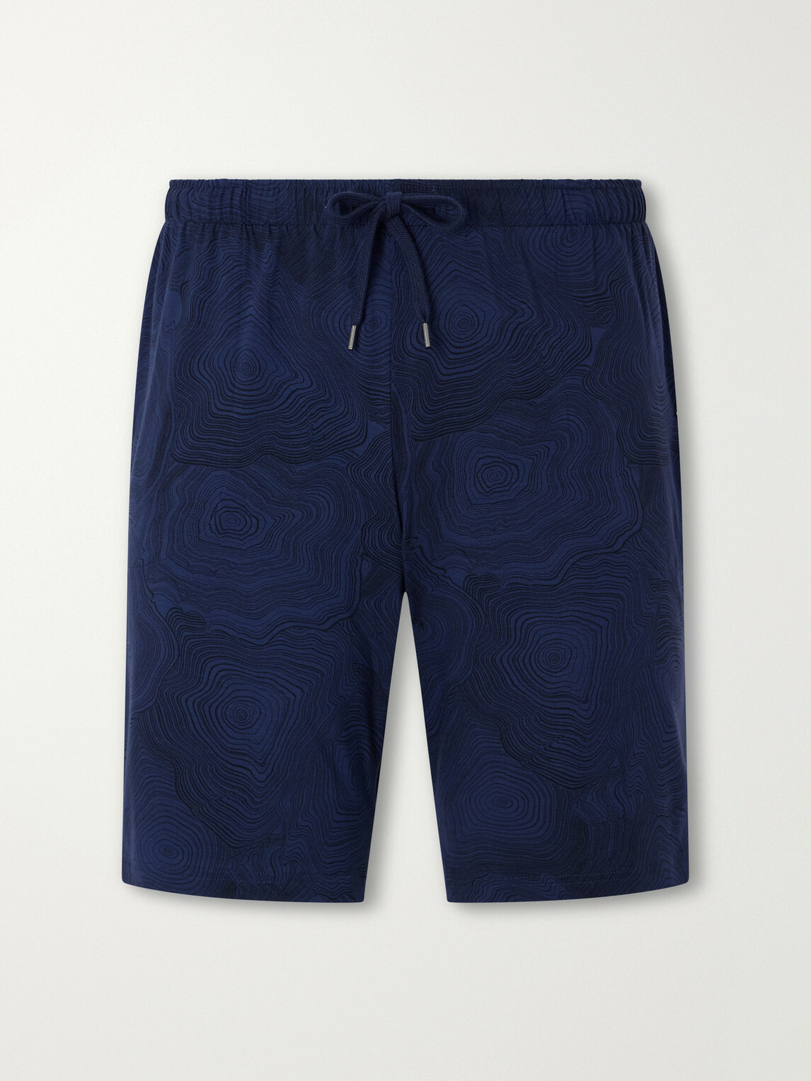 Derek Rose - London Printed Stretch-Modal Jersey Drawstring Pyjama Shorts - Blue