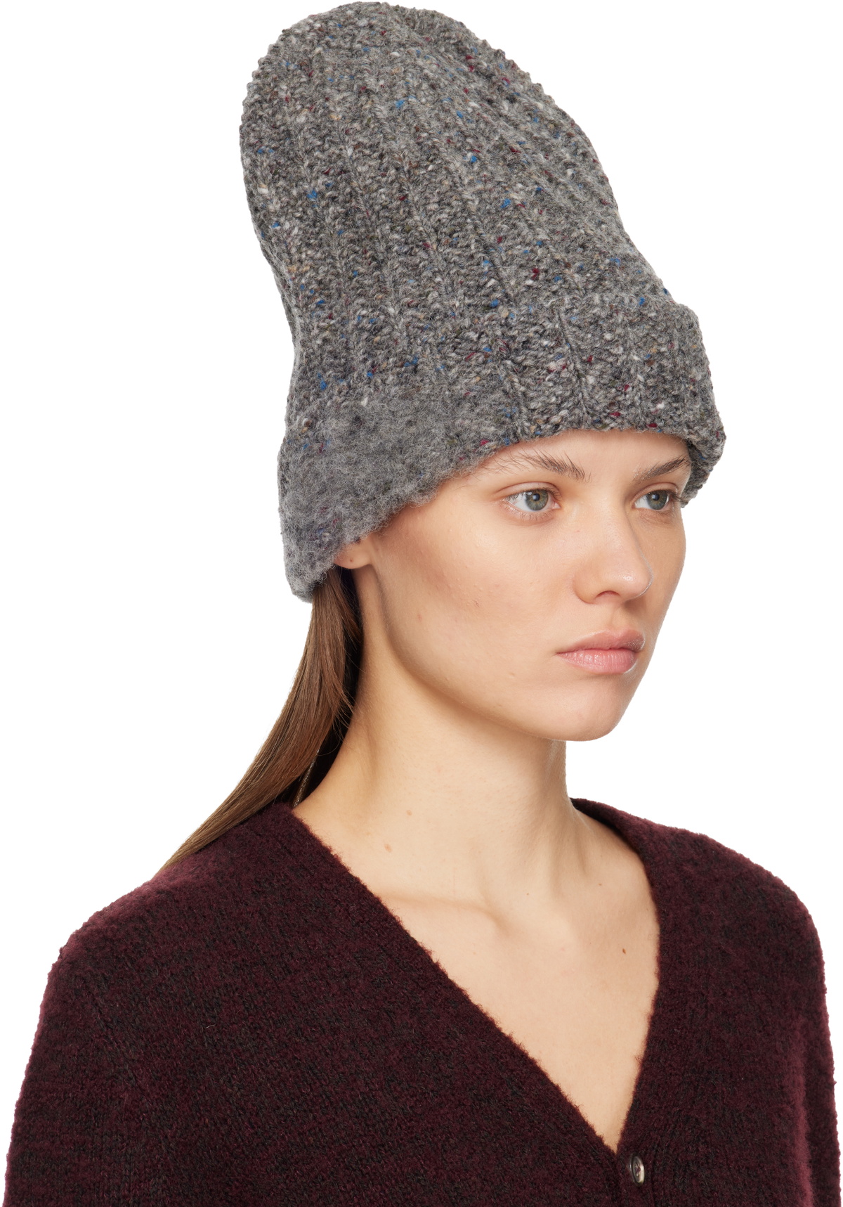 Maison Margiela Gray XL Wool Beanie