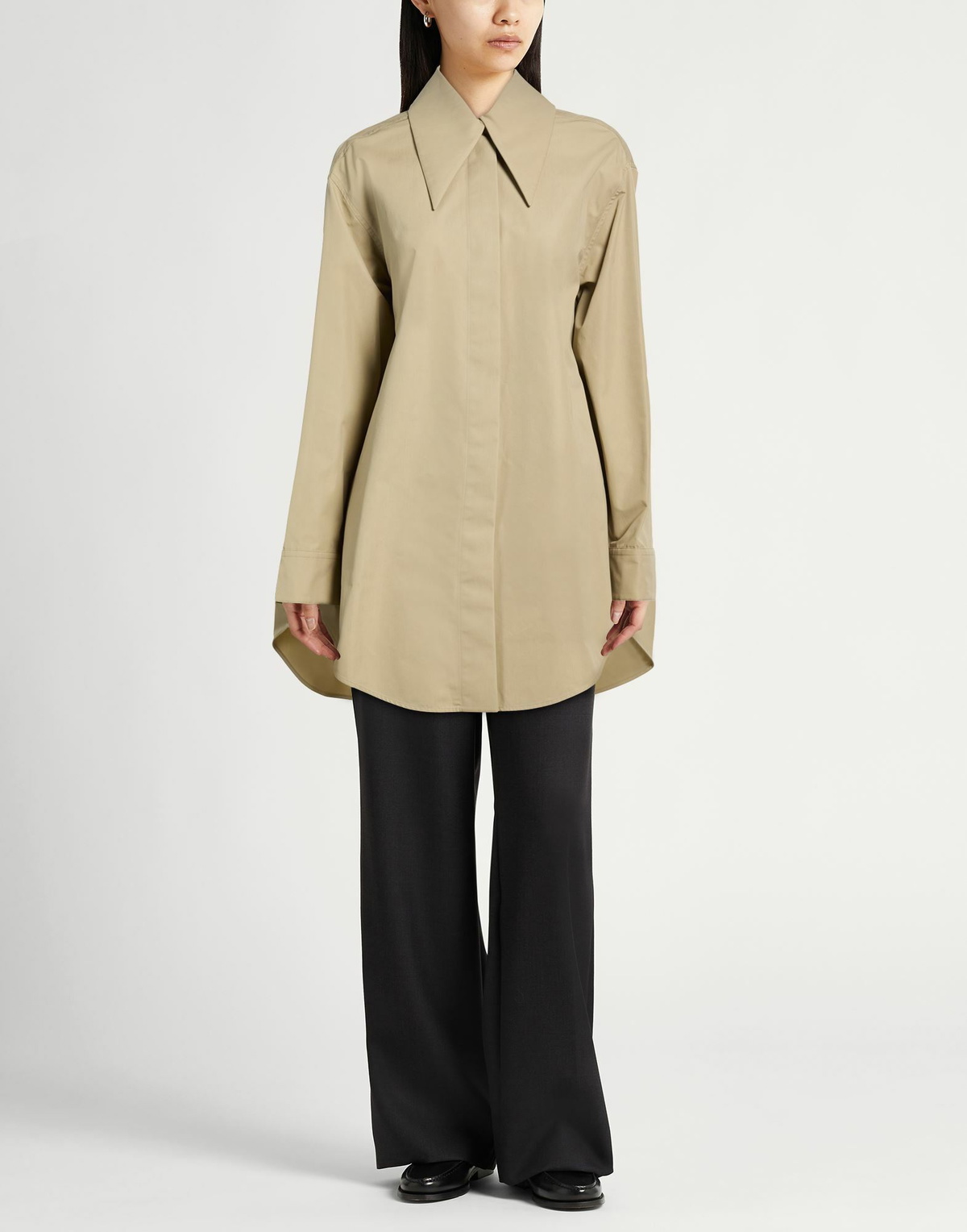 Jil Sander Womens Shirt Khaki