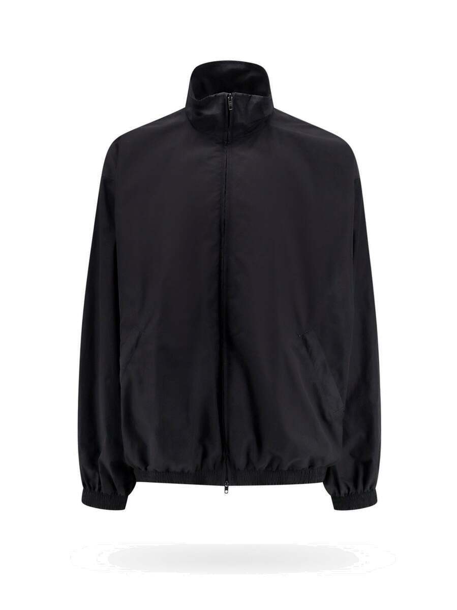 【関税&送料込】Balenciaga Black Stretch Nylon Jacket Balenciaga Jacket Black Mens Balenciaga