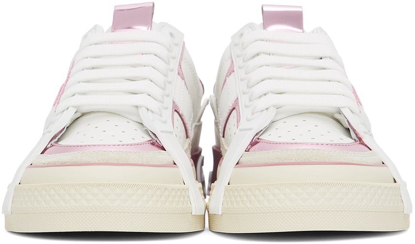 Dolce & Gabbana White & Pink Custom 2Zero Sneakers