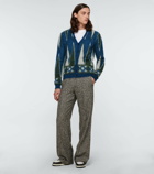 Amiri - Backgammon mohair-blend cardigan