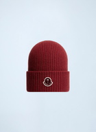 8 Moncler Palm Angels Logo Patch Beanie Hat