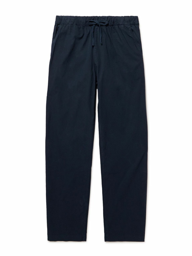 Photo: Hartford - Joggy Straight-Leg Cotton-Twill Trousers - Blue