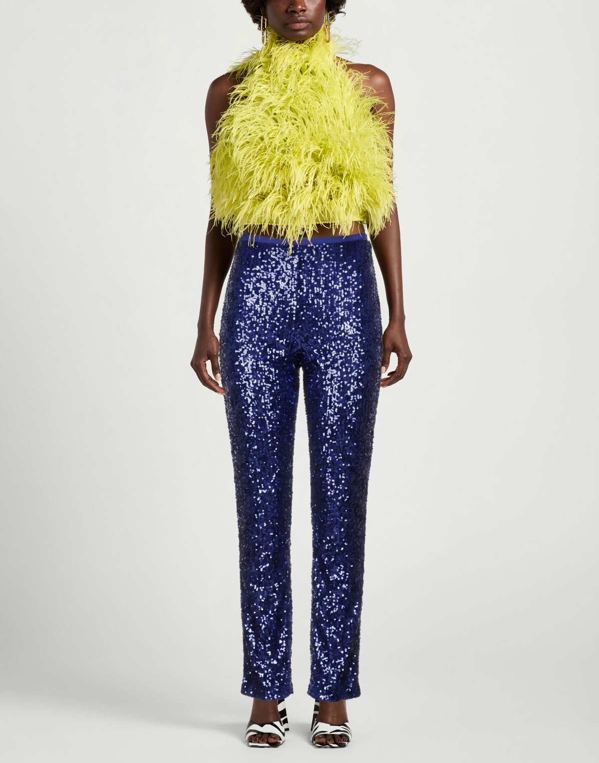 Chiara Boni La Petite Robe Womens Pants Bright in Blue
