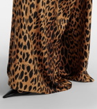 Gucci Leopard-print silk maxi dress