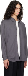 Lady White Co. Gray Wool Button Up Shirt