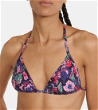 Marant Etoile Shayla floral triangle bikini top