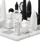 Skyline Chess - London Marble and Acrylic Chess Set - Black