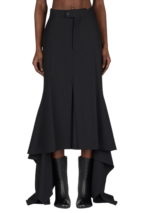 Photo: Balenciaga Godet Draped Skirt