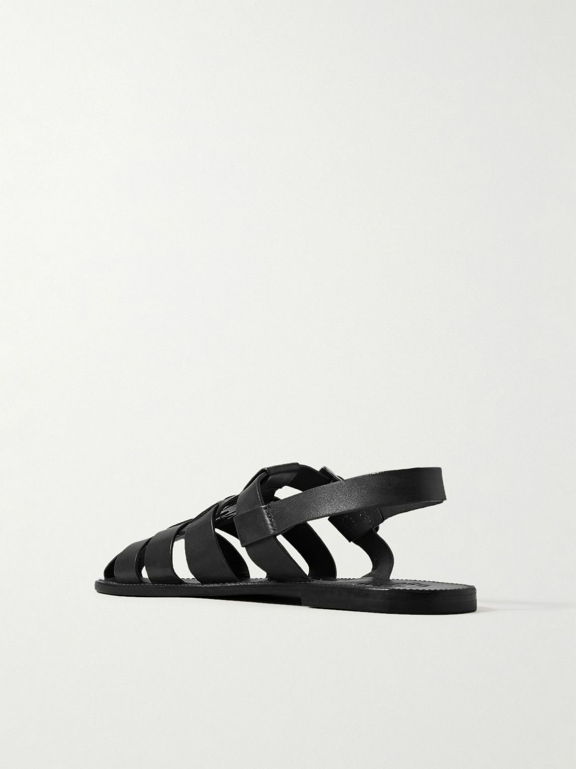 Grenson - Quincy Leather Fisherman Sandals - Black