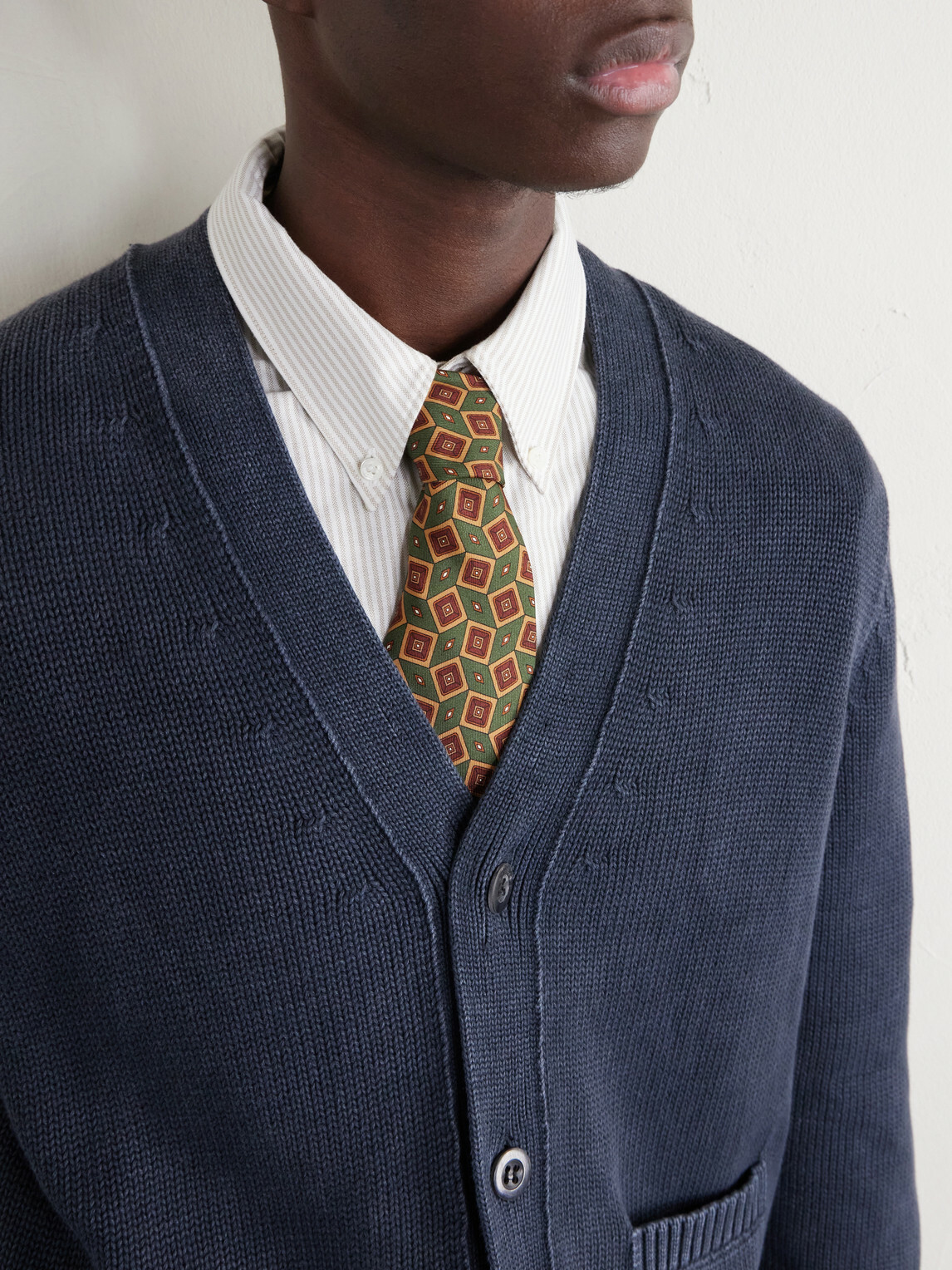 Corridor - Organic Cotton Cardigan - Black