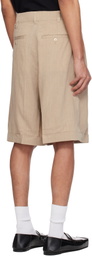 JACQUEMUS Beige 'The Pastro' Shorts
