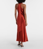 Galvan Pandora satin cocktail dress
