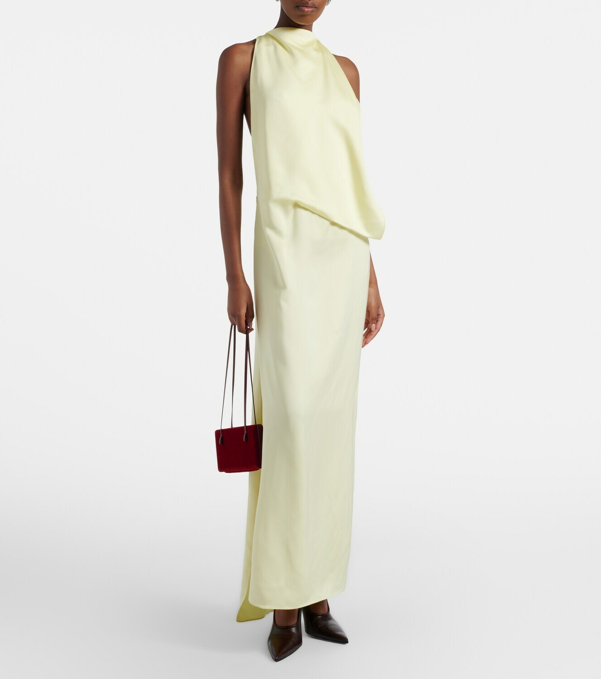 Sportmax Dolmen satin gown