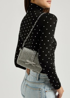 Self-portrait Micro Crystal-embellished top Handle bag - Silver - One Size
