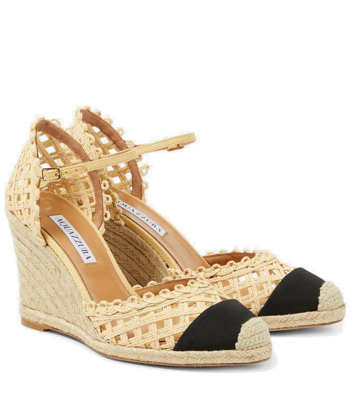 Photo: Aquazzura Sunburst 120 espadrille wedges