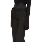 Yang Li Black Wide Double Trousers