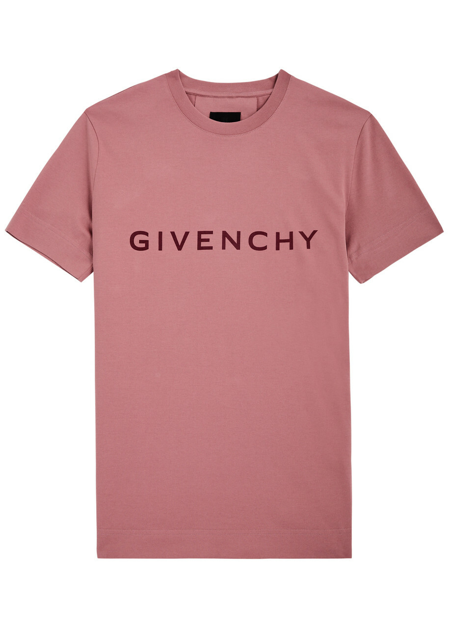 Givenchy Logo-print Cotton T-shirt Pink Givenchy