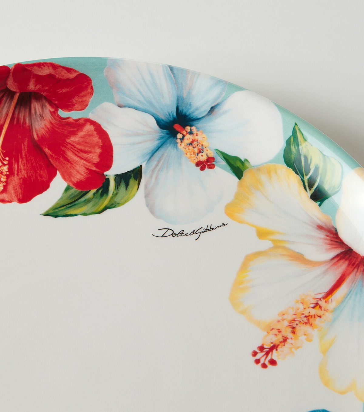Dolce&Gabbana Casa Floral ceramic dinner plate