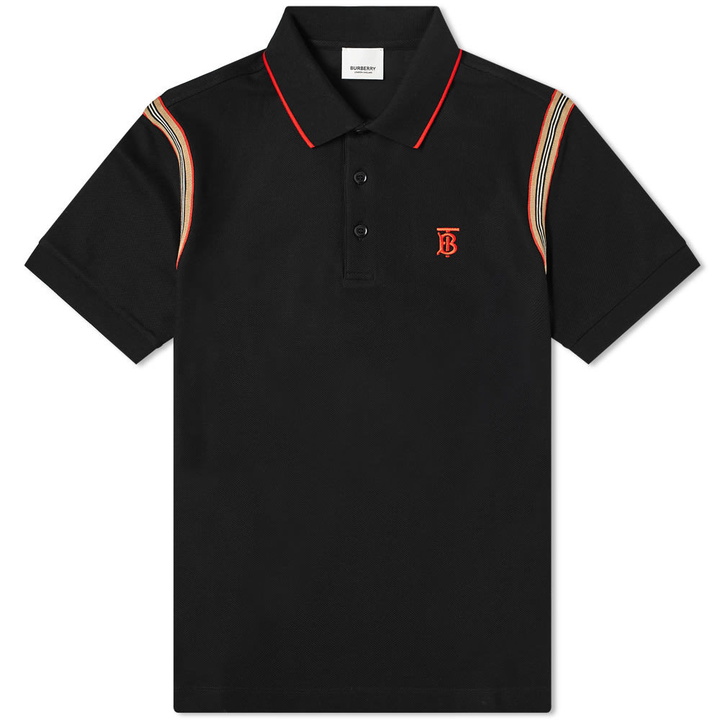 Photo: Burberry Abata Stripe Detail Polo Shirt