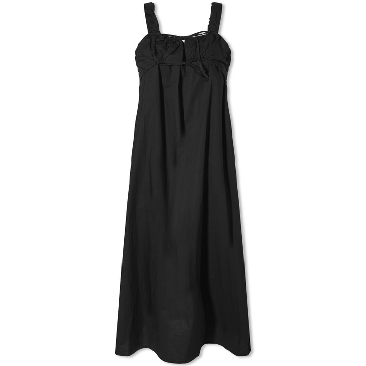 Photo: Deiji Studios Women's Ruched. Tie Midi Dress in Black