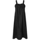 Deiji Studios Women's Ruched. Tie Midi Dress in Black