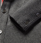 Thom Browne - Slim-Fit Striped Cashmere Cardigan - Men - Gray