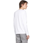 Hugo White Jersey Logo Sweatshirt