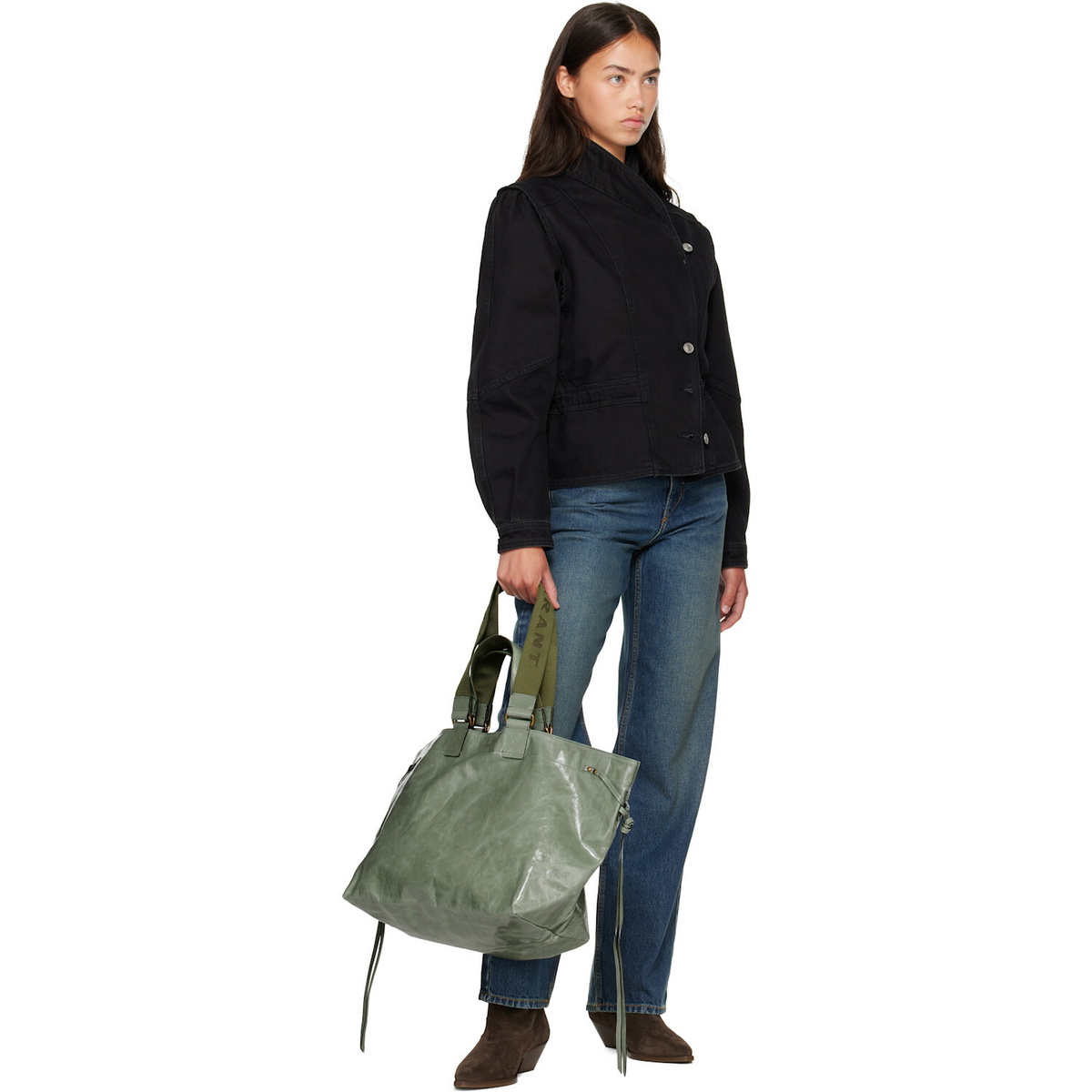 Isabel Marant Green Wardy Tote