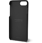 Ermenegildo Zegna - Pelle Tessuta Leather iPhone 7/8 Case - Black