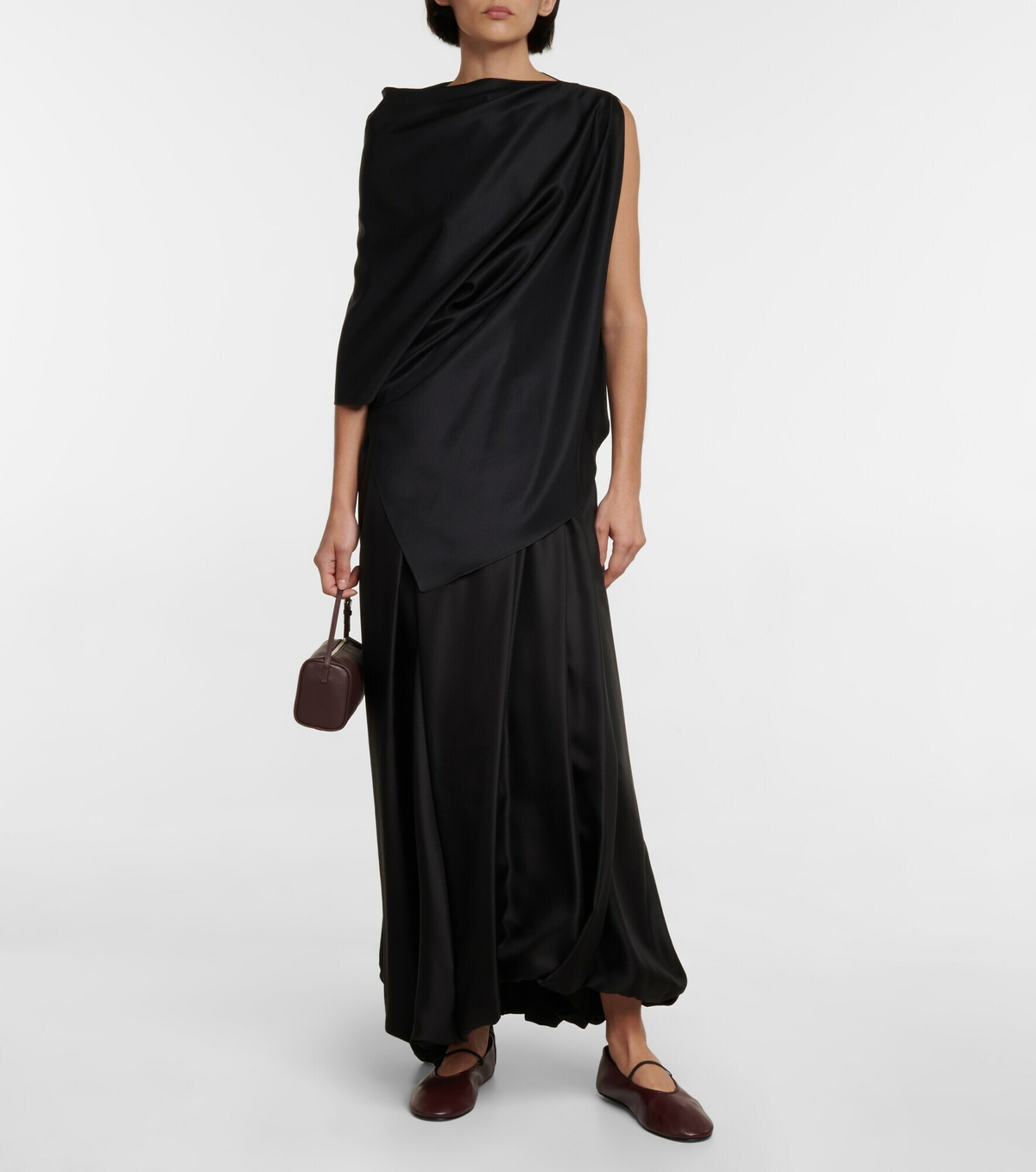 the row leather dress The Row // Dark Brown Leather Sleeveless Dress VSP Consignment
