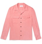 EQUIPMENT - The Original Camp-Collar Twill Shirt - Pink