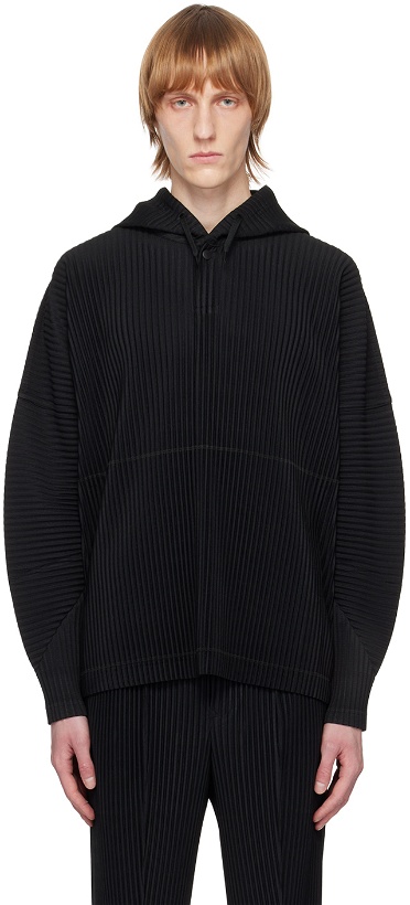 Photo: HOMME PLISSÉ ISSEY MIYAKE Black Monthly Color February Hoodie