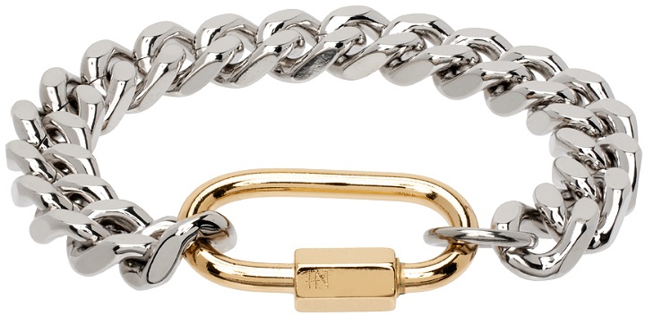 Photo: IN GOLD WE TRUST PARIS Silver Curb Chain Bracelet