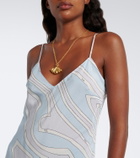 Pucci Labirinto silk crêpe de chine gown