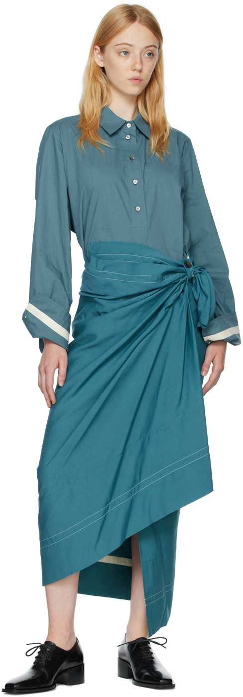 Quira SSENSE Exclusive Blue Cotton Shirt