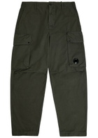 C.P. Company Straight-leg Cotton-poplin Cargo Trousers Dark Grey