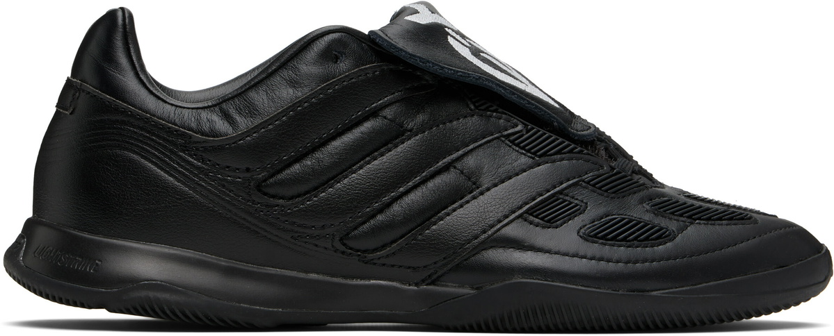 Y-3 Black Leather Predator Precision Sneakers