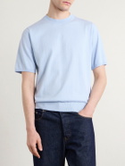 Paul Smith - Knitted Cotton T-Shirt - Blue