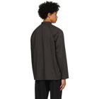 Homme Plisse Issey Miyake Black Jersey Long Sleeve Shirt