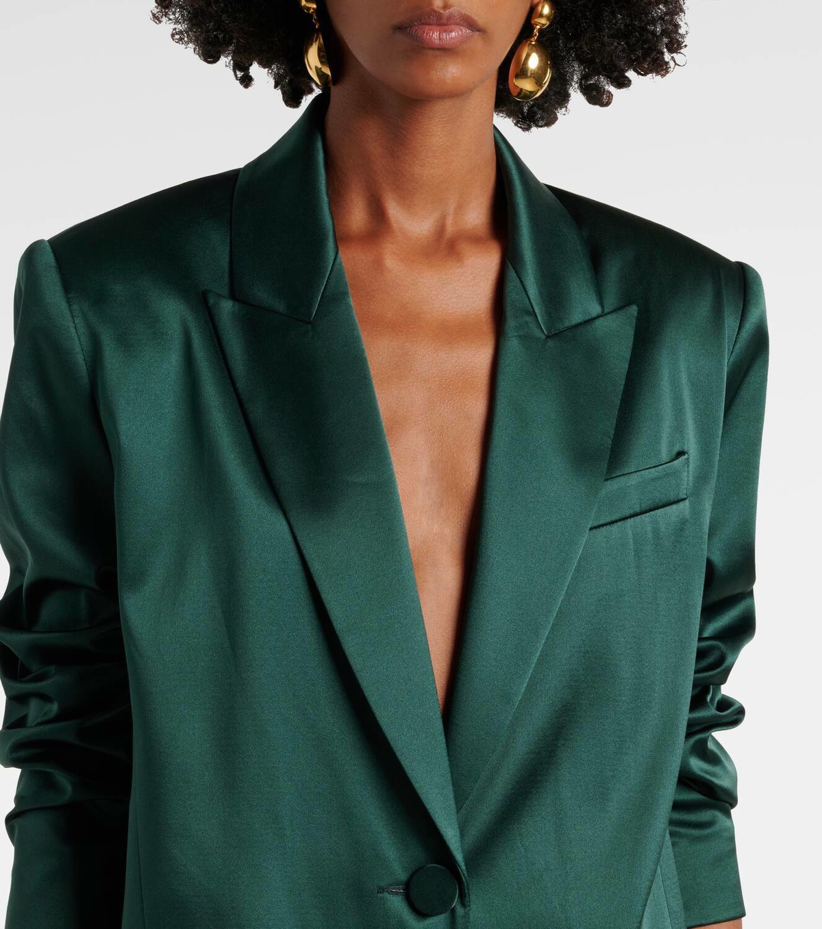 The Sei Silk satin blazer