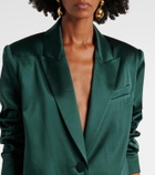 The Sei Silk satin blazer
