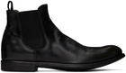 Officine Creative Black Chronicle 123 Chelsea Boots