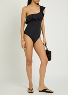 Melissa Odabash Tennessee Frill Swimsuit Black