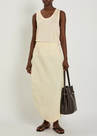 Studio Nicholson Scoop-neck Woven Tank top Beige