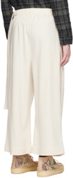 Naked & Famous Denim Off-White Wide Trousers