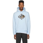 Burberry Blue Logo Albi Hoodie