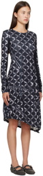 Andersson Bell Black Quilting Midi Dress